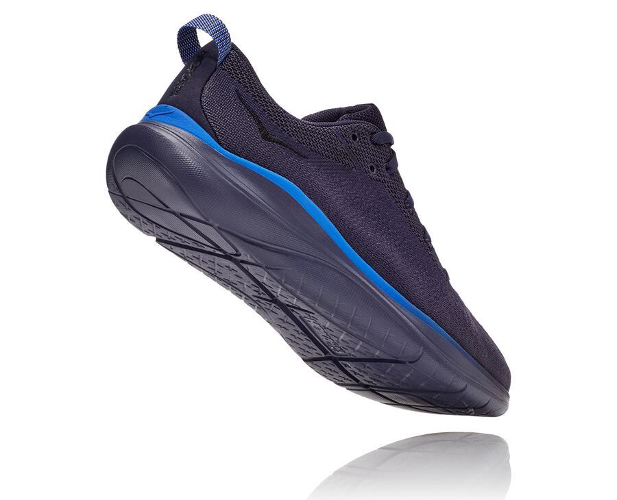 Running Shoes Mens - Hoka One One Hupana Flow - Navy - XFMTIZB-95